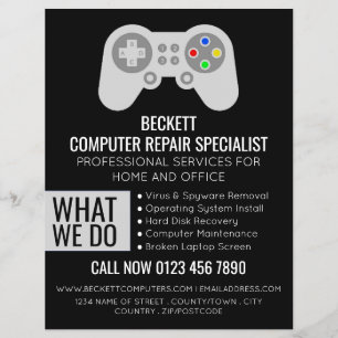 I.T/Computers, Computer Repair Specialist Advert Flyer