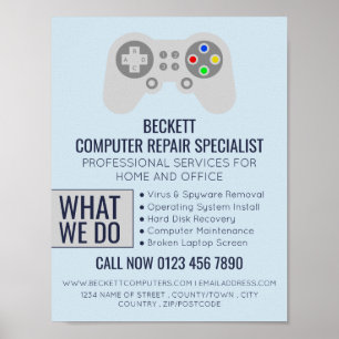 I.T/Computers, Computer Repair Specialist Advert Poster
