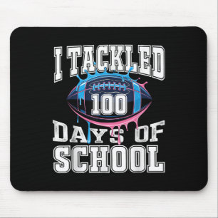I Tackled 100 Days Football Boys Kids 100th Day Of Mouse Pad