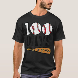 I Tackled 100 Days Of School Baseball 100th Day Bo T-Shirt