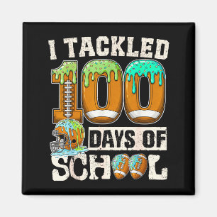 I Tackled 100 Days Of School Football Ice Cream Dr Magnet
