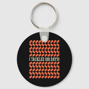 I Tackled 100 Days Of School Happy 100th Day Of Sc Key Ring