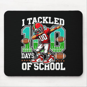 I Tackled 100 Days School 100th Day Football Stude Mouse Pad