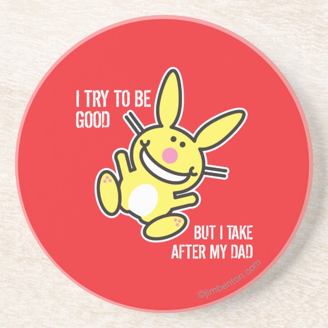 I Take After My Dad Coaster (Front)