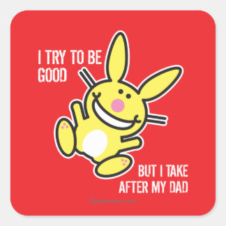 I Take After My Dad Square Sticker