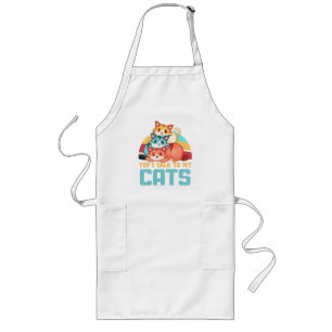I Talk To My Cats Long Apron