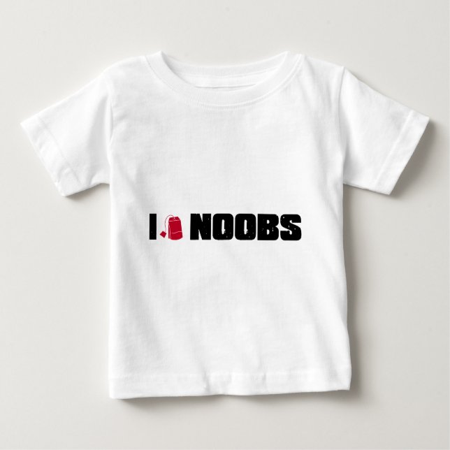 i (teabag) noobs baby T-Shirt (Front)
