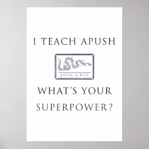 I Teach AP US History (APUSH) Poster