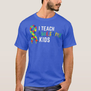 i teach awesome kids Design for Autism Awareness M T-Shirt