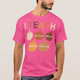I Teach Black History Month Melanin Afro African T T-Shirt