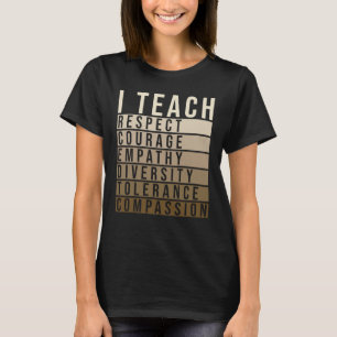 I Teach Black History Month Teacher Black Teacher  T-Shirt