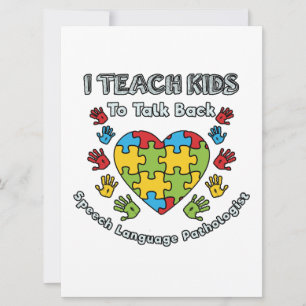 I Teach Kids To Talk Back Speech Language Therapy Announcement
