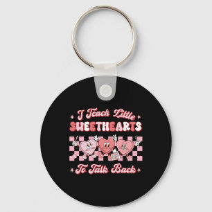 I Teach Little Sweethearts To Talk Ck Slp Valentin Key Ring