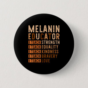 I Teach Love Black History Month African American 6 Cm Round Badge