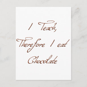 I TEACH POSTCARD