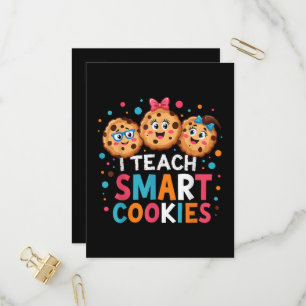 I Teach Smart Cookies Back to School Teacher  Invitation Postcard
