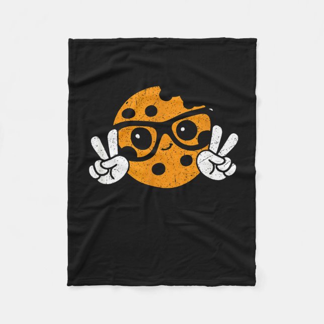 I Teach Smart Cookies Christmas Teacher Teaching X Fleece Blanket (Front)