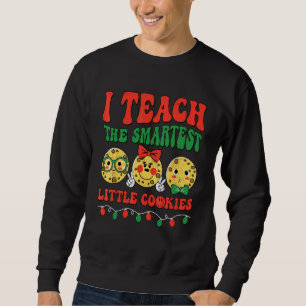 I Teach Smart Cookies Christmas Teachers Santa Gin Sweatshirt