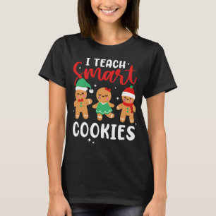 I Teach Smart Cookies Gingerbread Christmas Pajama T-Shirt