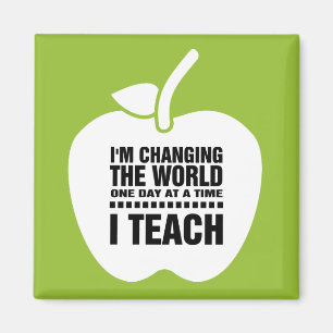 I Teach. Teaching Quote Apple Magnet