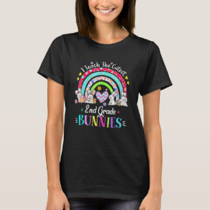 I Teach The Cutest 2nd Grade Bunnies Teacher Easte T-Shirt