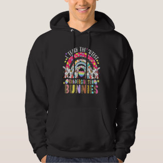 I Teach The Cutest Bunnies Kindergarten Popit Rain Hoodie
