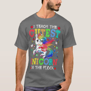 I Teach The Cutest Dinosaur Funny Teacher Back To T-Shirt