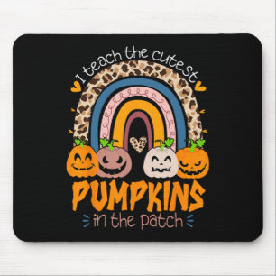I Teach The Cutest Pumpkins In The Patch Retro Tea Mouse Pad