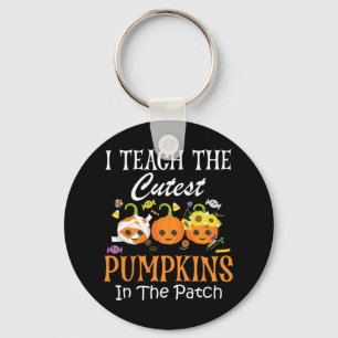 I Teach The Cutest Pumpkins In The Patch Teacher F Key Ring