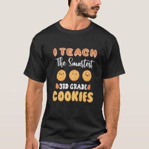 I Teach The Smartest 3rd Grade Cookies Christmas T T-Shirt
