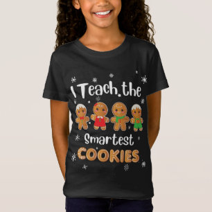 I Teach The Smartest Cookies PreK Teacher Christma T-Shirt