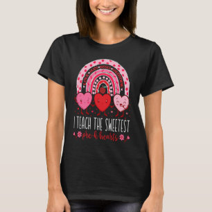 I Teach The Sweetest Pre K Hearts Teachers Valenti T-Shirt