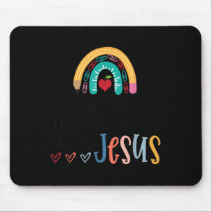 I Teach Tiny Humans About Jesus Christian Teacher  Mouse Pad