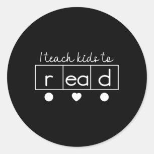 I Teach To Read Science Of Reading Classic Round Sticker