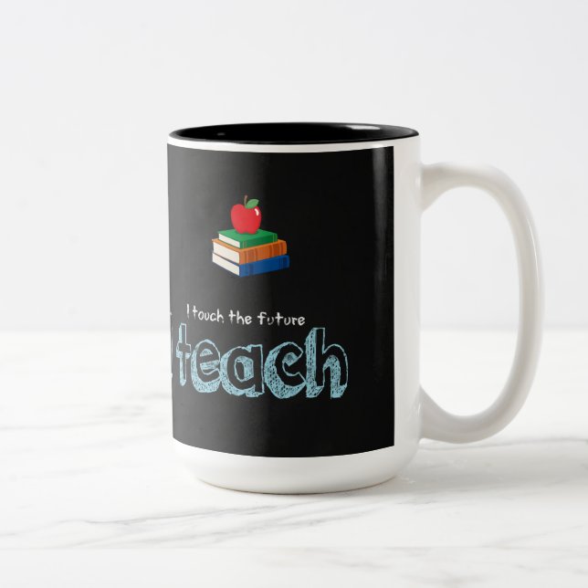 I teach Two-Tone coffee mug (Right)