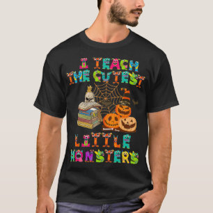 I Teacher The Cutest Little Monsters Halloween Tea T-Shirt