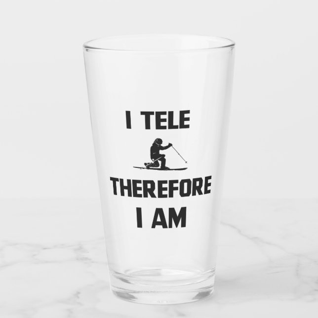 I Tele Therefore I Am Glass (Front)