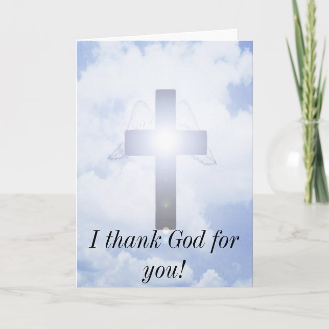 I thank God for you Card (Front)