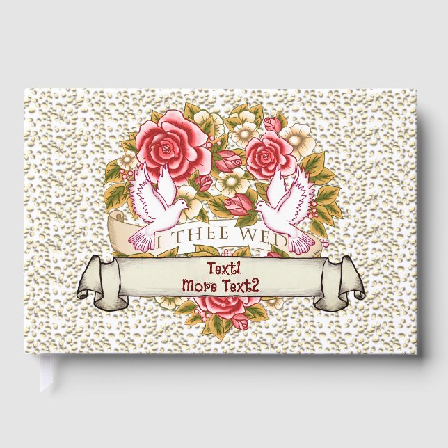 I Thee Wed  Wedding Guest Book (Front)