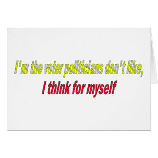 I think for myself
