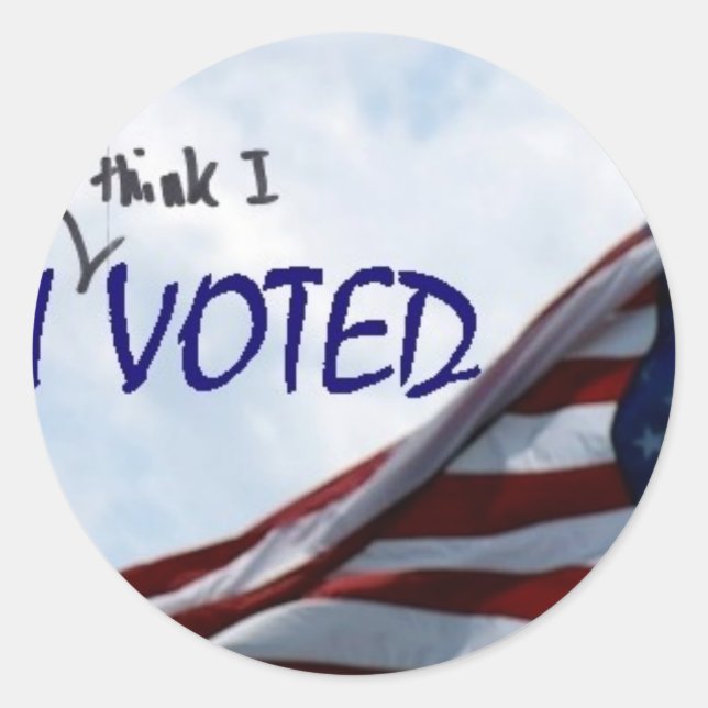 I think I voted Classic Round Sticker (Front)