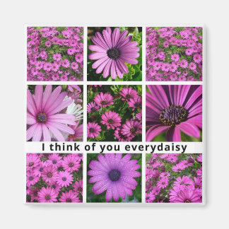 I Think Of You Every Daisy Relationship Greeting Magnet