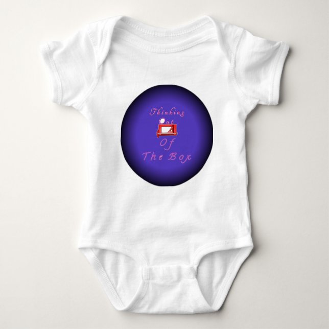 I think outside the box. baby bodysuit (Front)