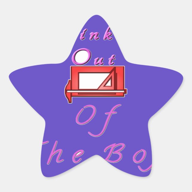 I think outside the box. star sticker (Front)