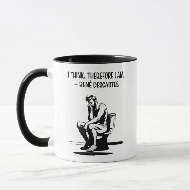 I Think, Therefor I Am Mug (Left)