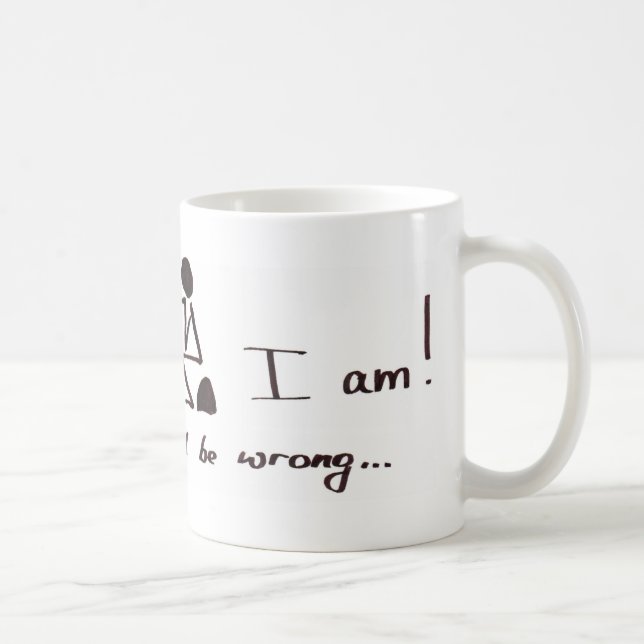 I think therefore I am - or am I? Coffee Mug (Right)