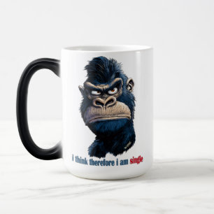 i think therefore i am single magic mug