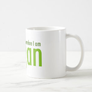 I think. Therefore I am Vegan Coffee Mug