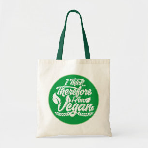 I Think, Therefore I Am Vegan Tote Bag