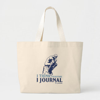 I Think Therefore I Journal Large Tote Bag